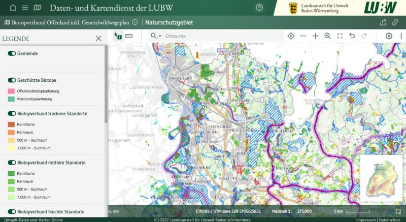 Link Zu Biotopen Und Schutzgebieten Aus Dem Daten- Und Kartendienst Der ...