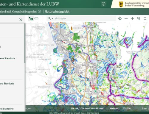 Link zu Biotopen und Schutzgebieten aus dem Daten- und Kartendienst der LUBW