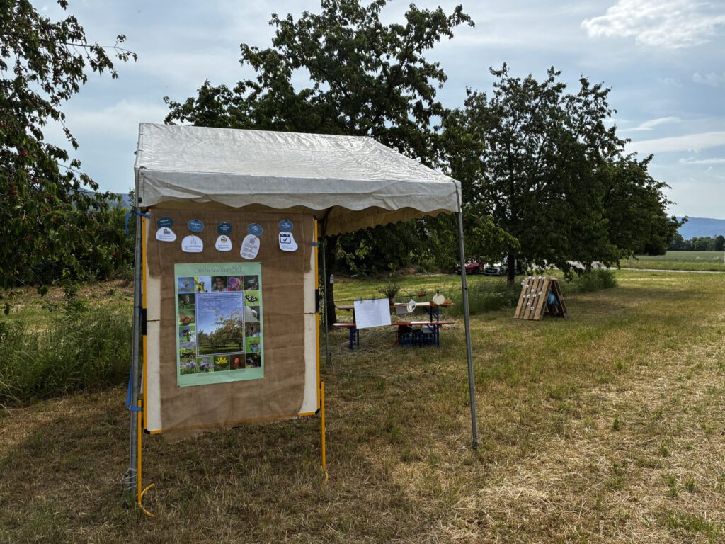 Das Foto zeigt den LEV-Stand beim Biodiversitätstag des Amtes für Landwirtschaft und Naturschutz