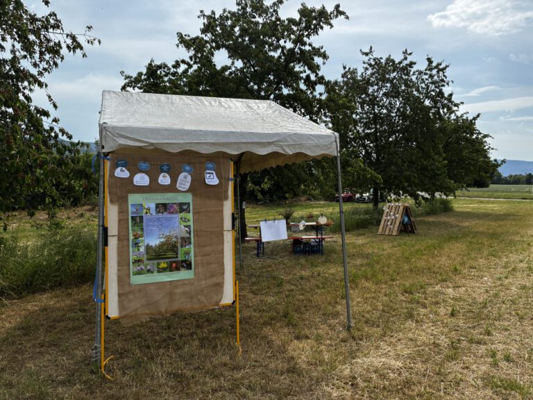 Das Foto zeigt den LEV-Stand beim Biodiversitätstag des Amtes für Landwirtschaft und Naturschutz